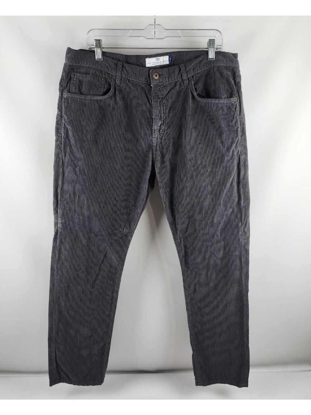 Peter Manning Pants Mens 38x29 Gray Five Eight Corduroy Pants